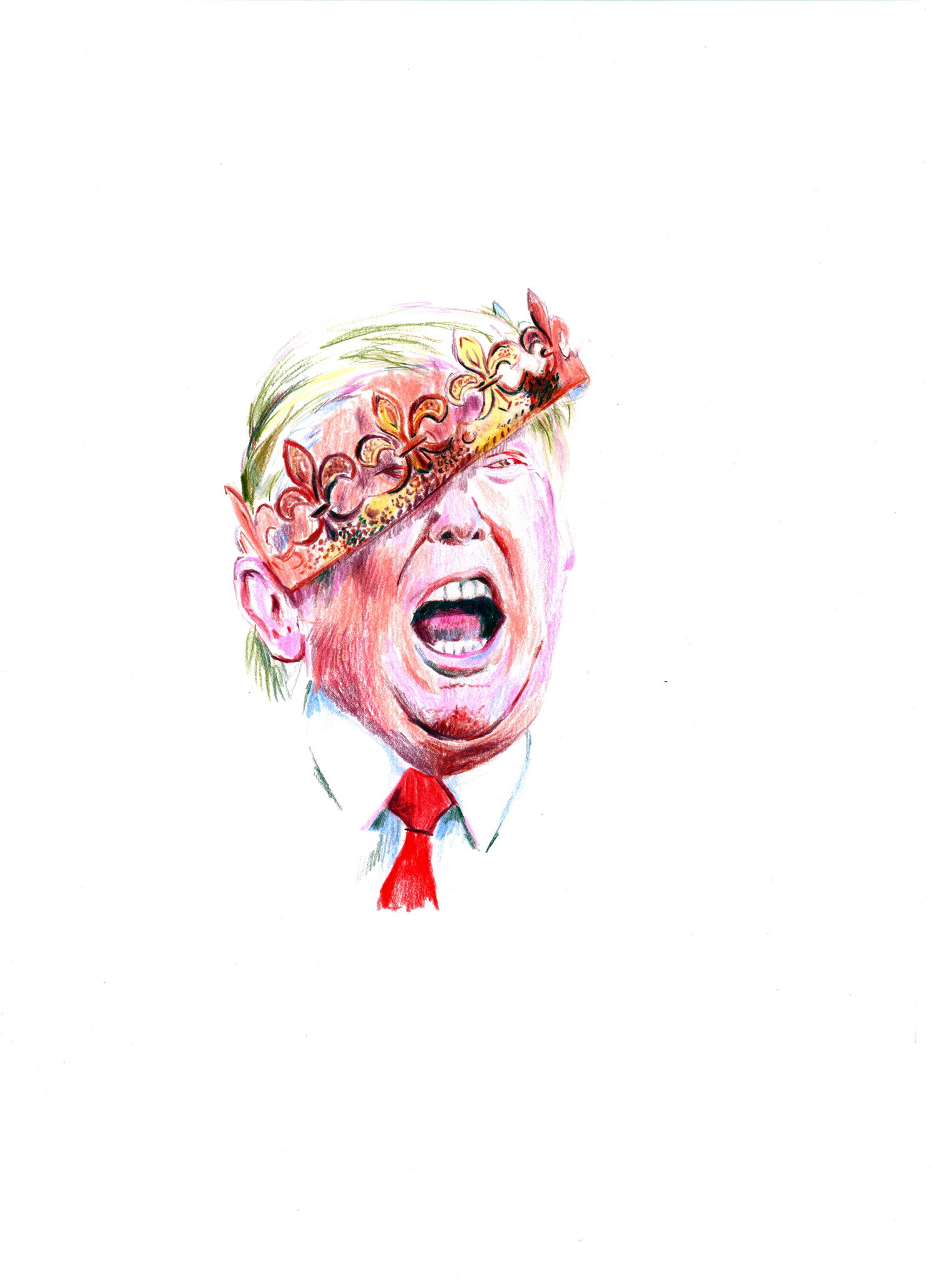 Portrait de Trump en Ubu roi